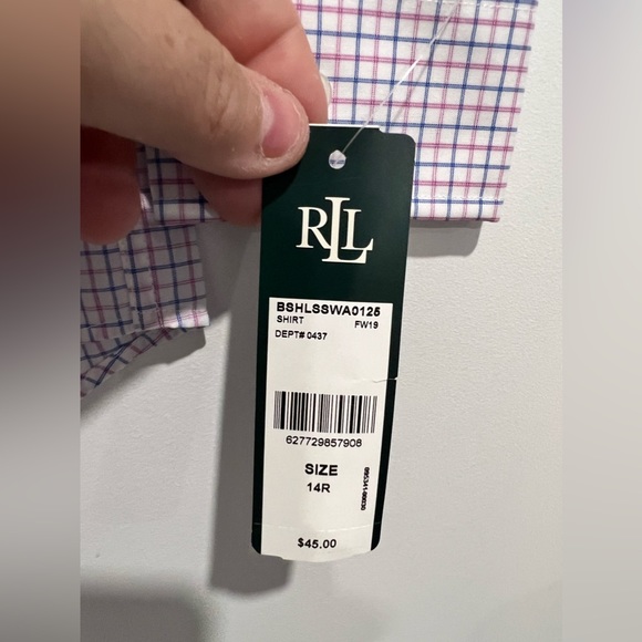 Lauren - Ralph Lauren Boys Dress Shirt NWT - Picture 8 of 8
